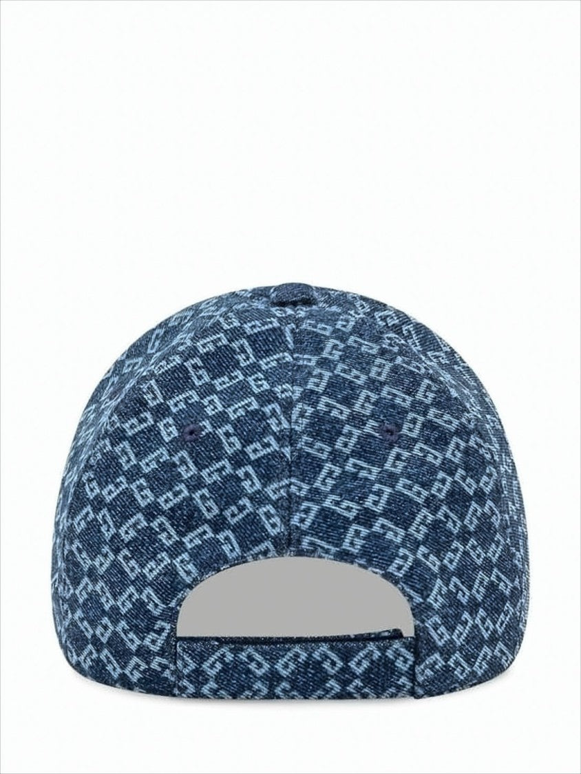 Intricately Patterned Blue Baseball Cap