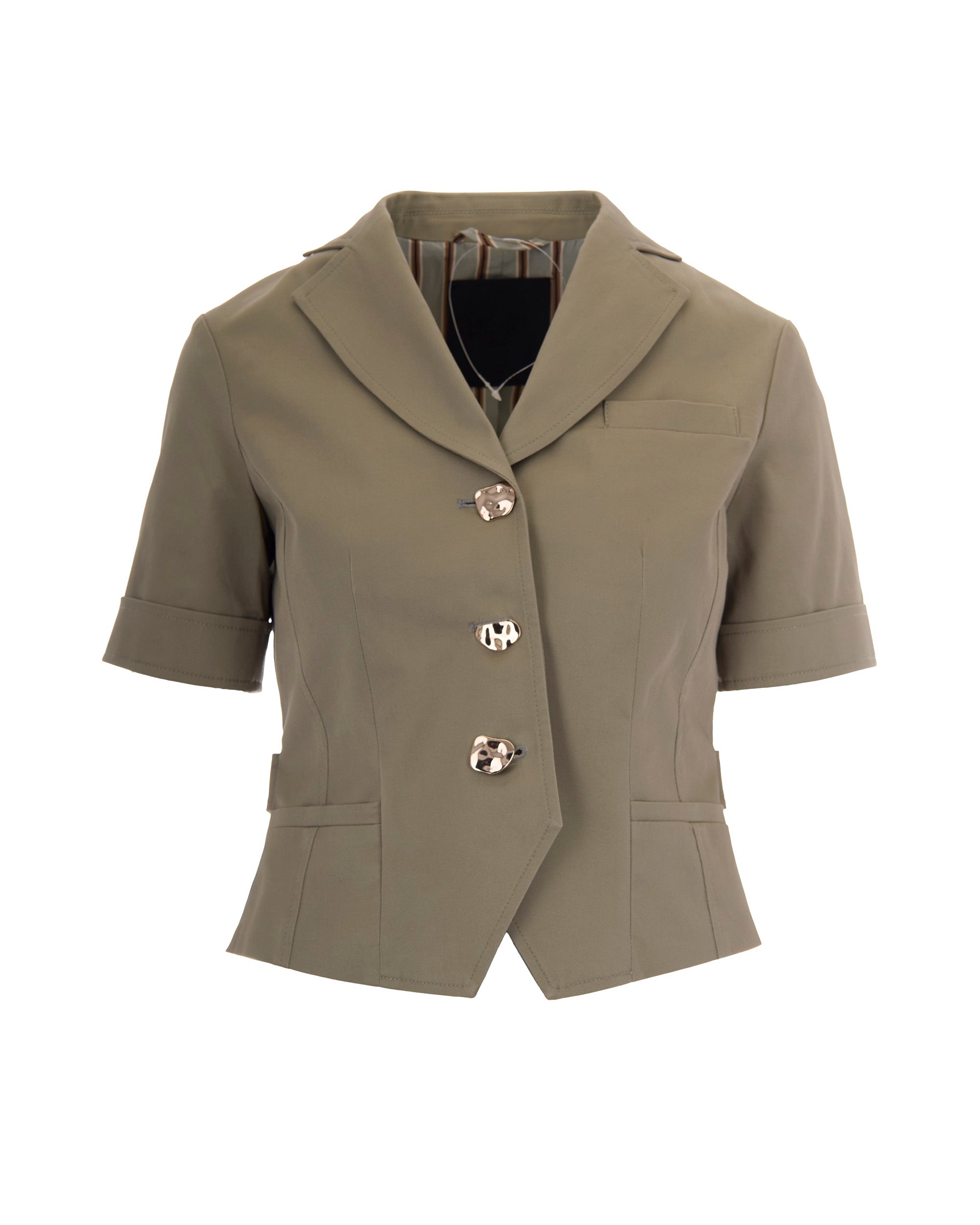 Green Peppermint Cropped Blazer