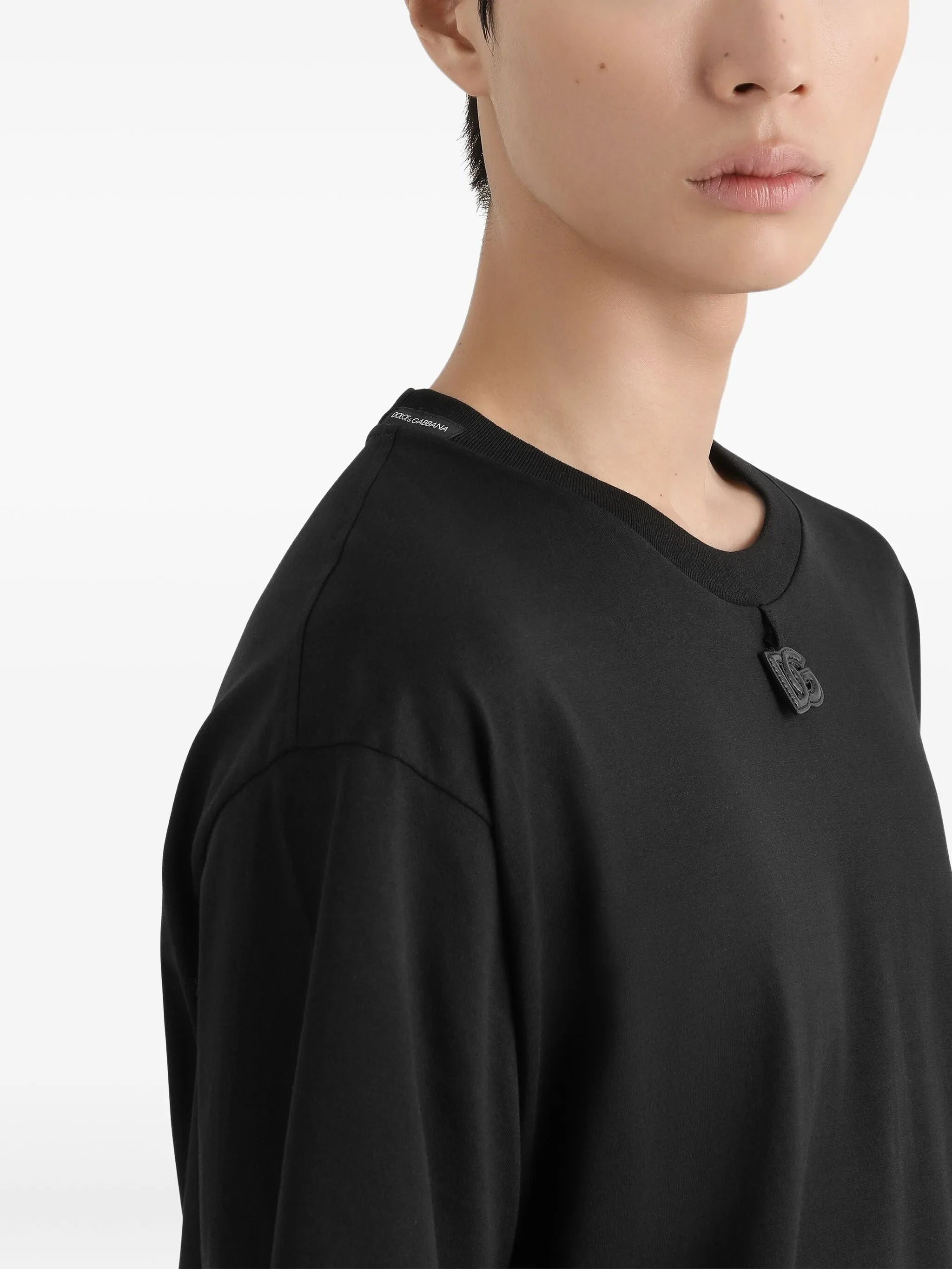 Black Classic Crew Neck Logo T-Shirt