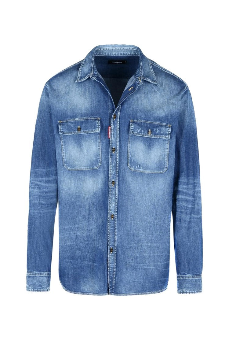 Classic Fitted Denim Shirt