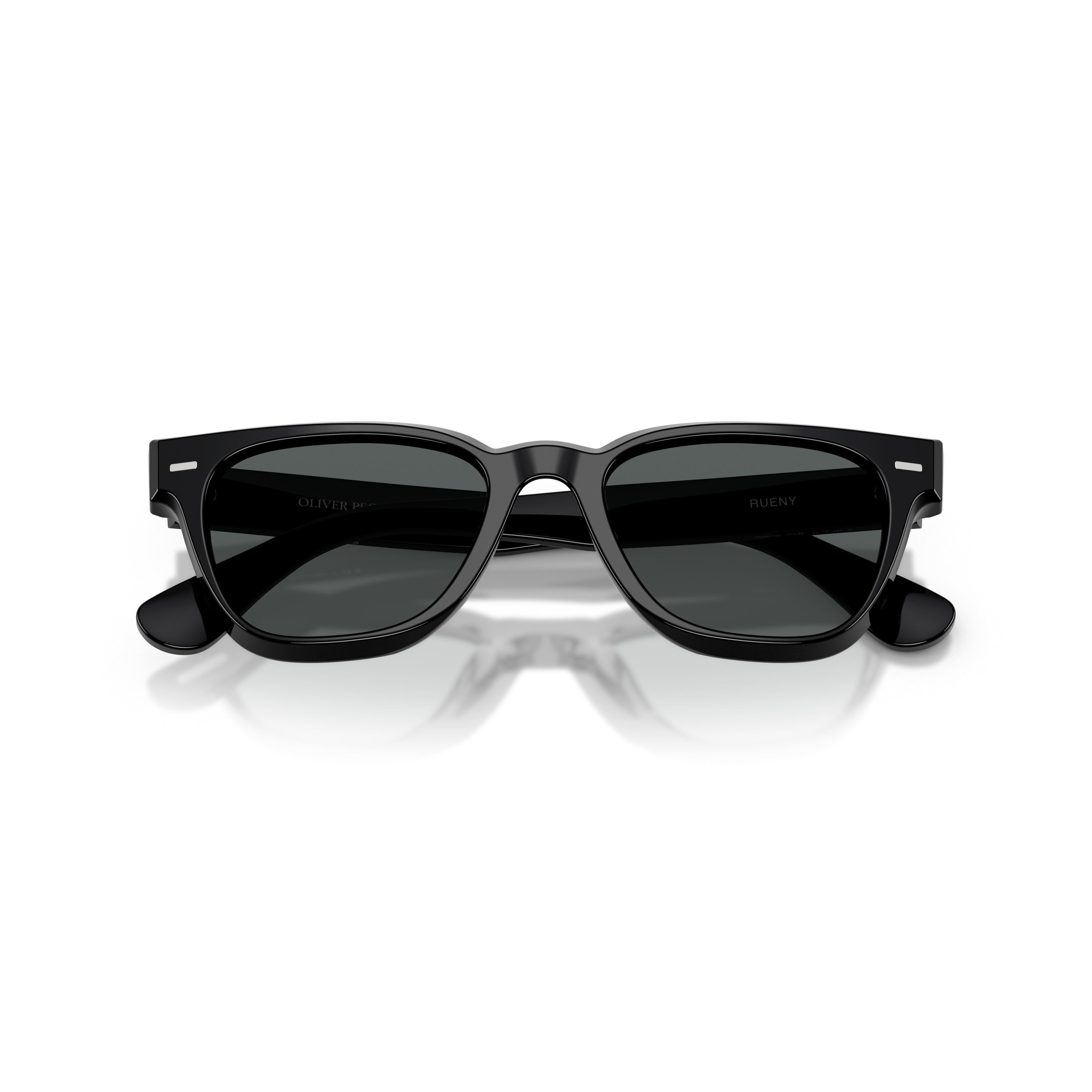 0ov5601su Rectangular Frame Sunglasses with Glossy Acetate Finish