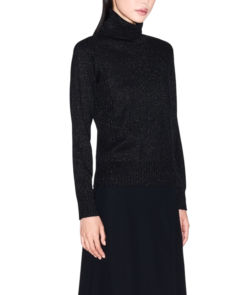 Luminous Finish Turtleneck Sweater Crafted