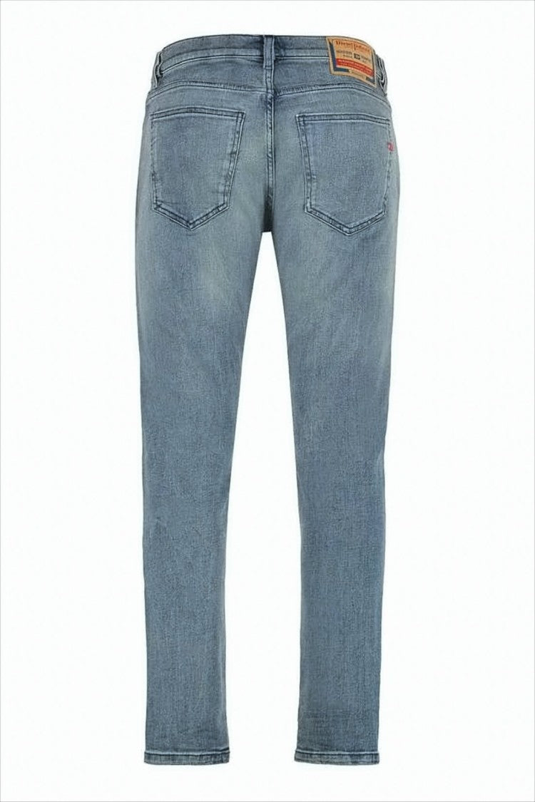Mid-Rise Cropped Denim Pants