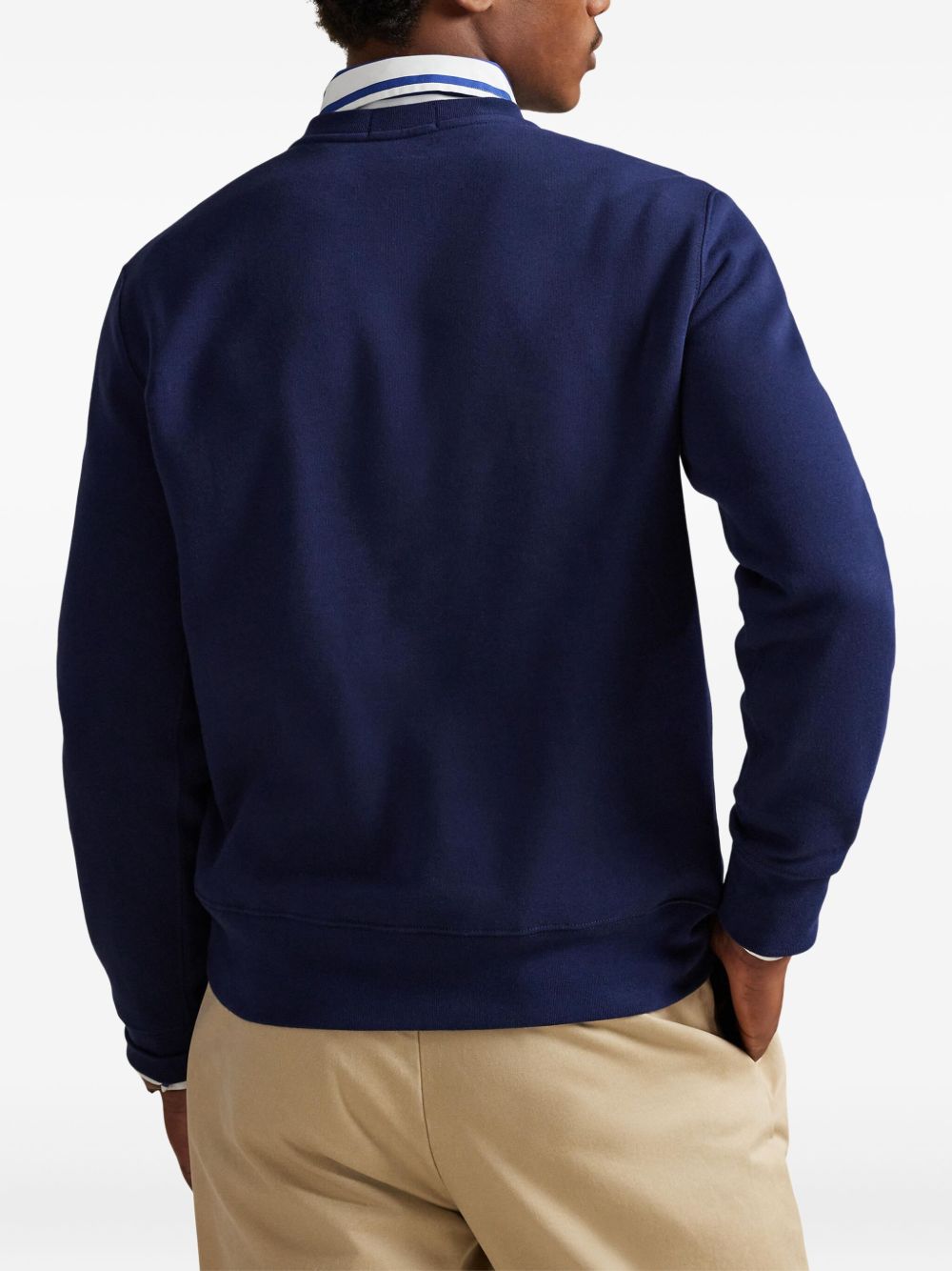 Crew Neck Sweatshirt with Equestrian Bear Graphic