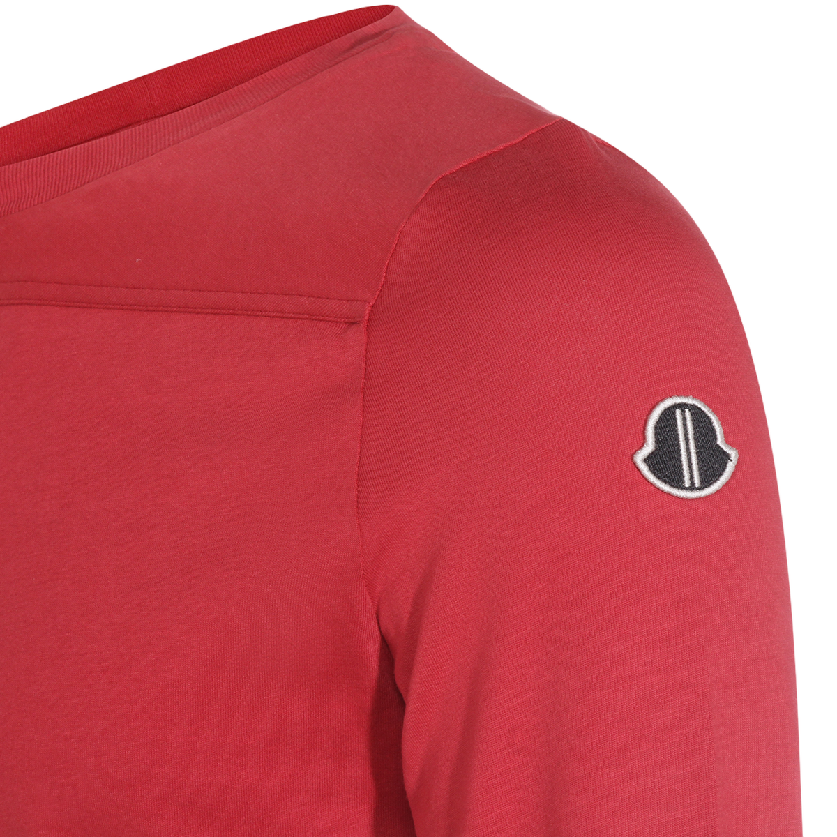 Fitted Red Knit Sweatshirt