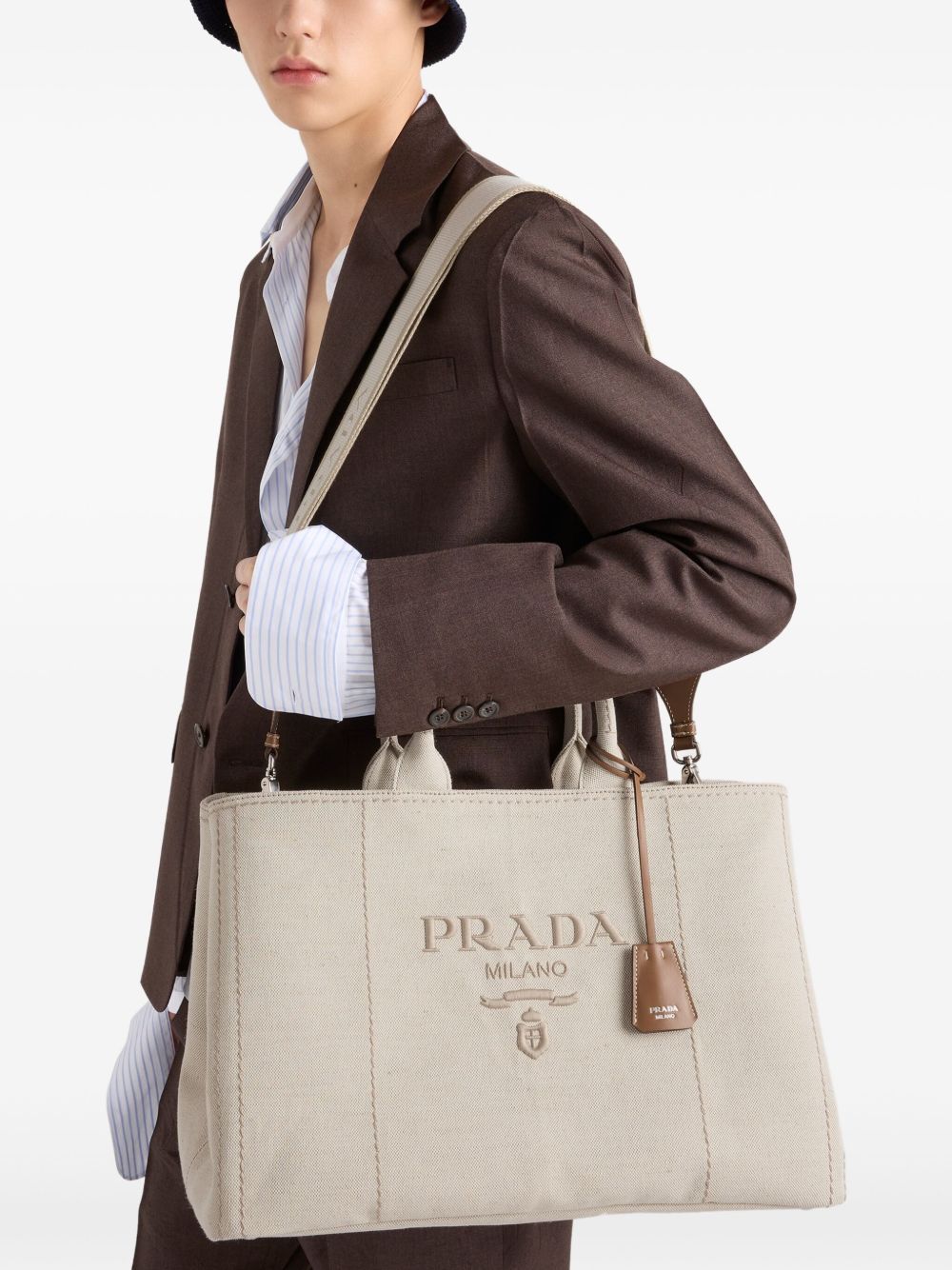 Jardinière Extra Large Linen Blend Tote Bag