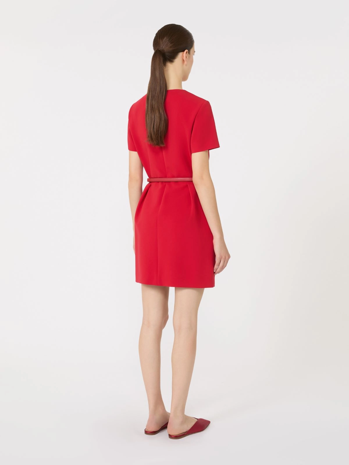 Fluid Mini Dress With Fitted Waist