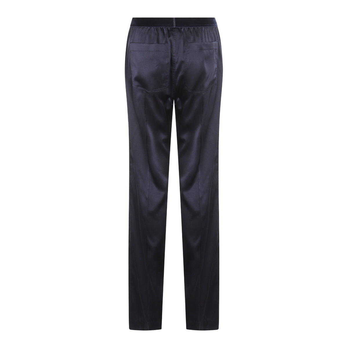 Navy Silk Pj Pants