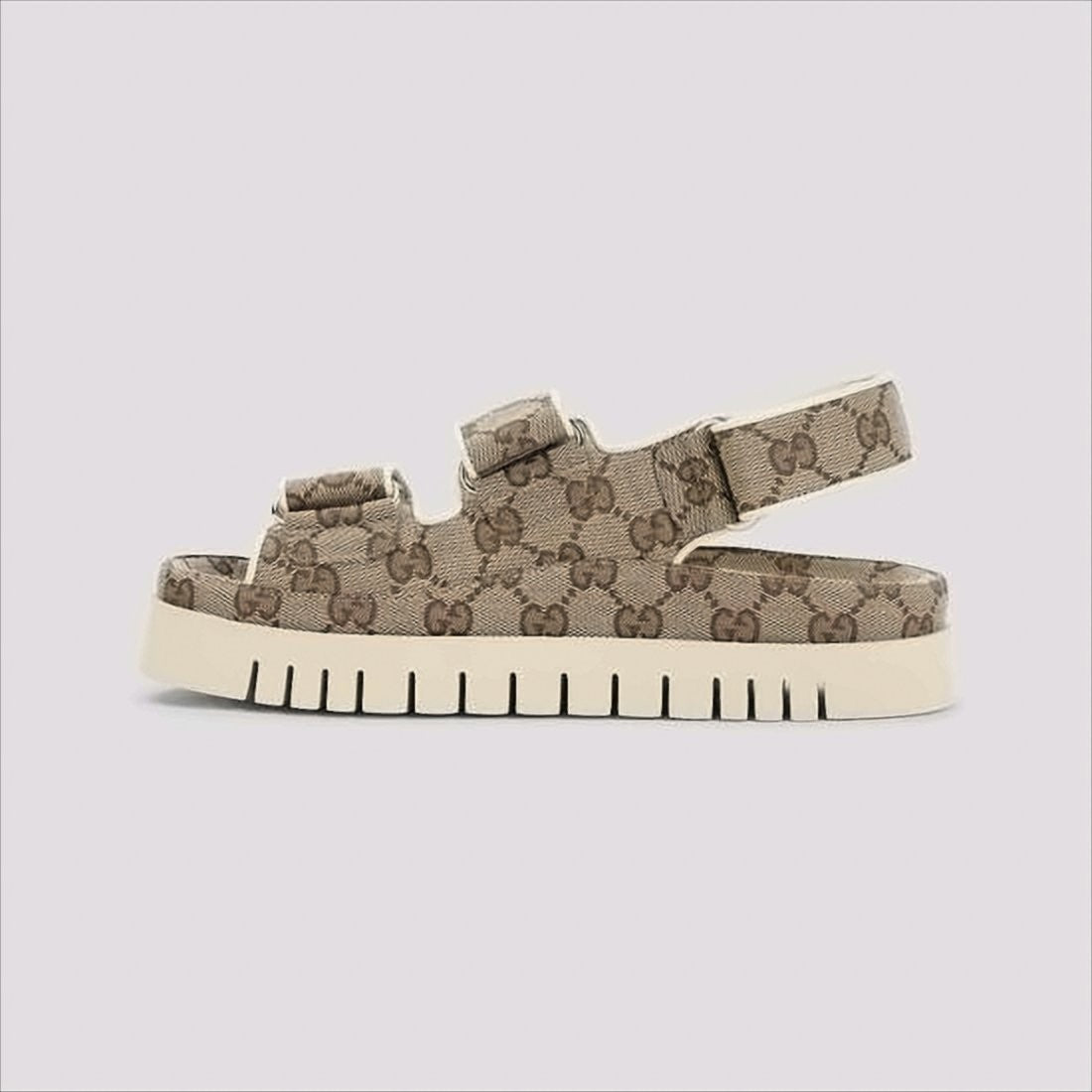 Canvas Sandals with Signature Monogram