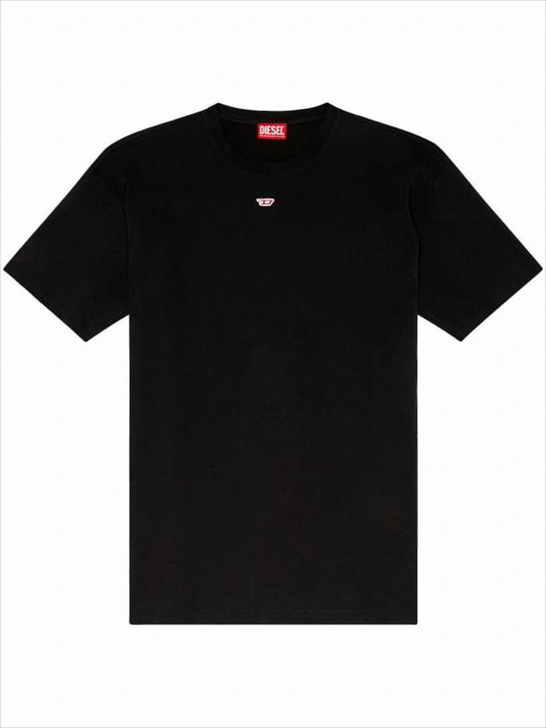 Relaxed-Fit Black Cotton T-Shirt