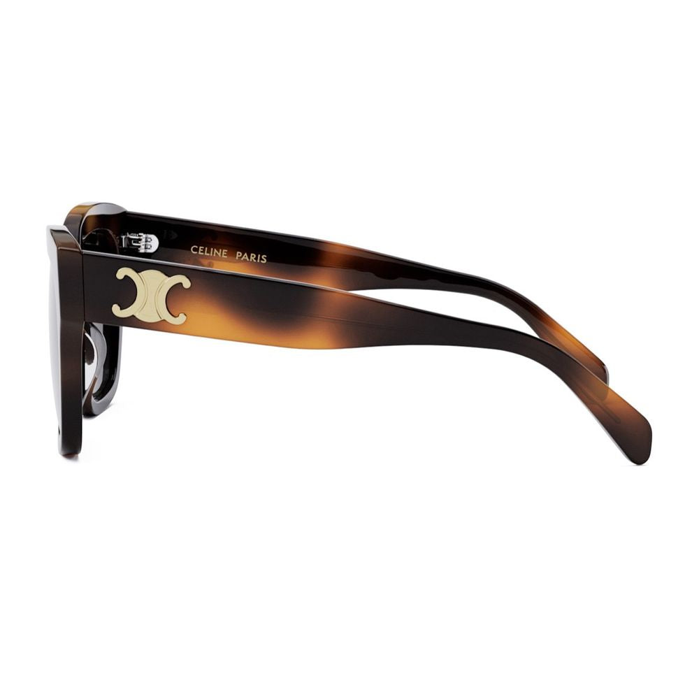 Triomphe Triomphe Geometric Sunglasses With Gold-Tone Emblem