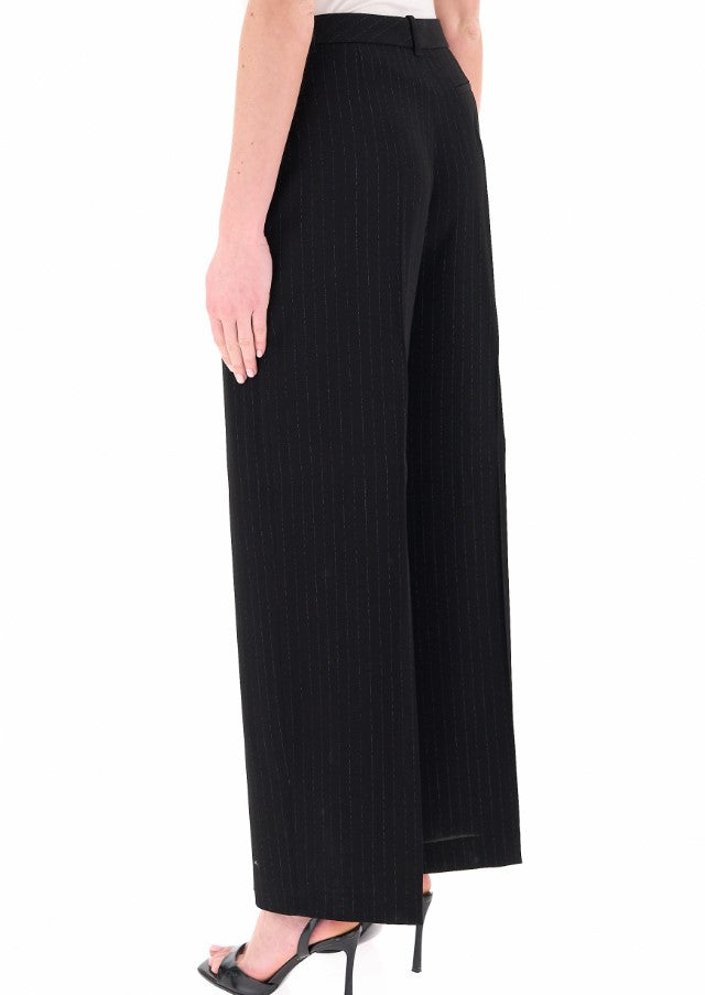 Black Tiana4 Wide Leg Trousers