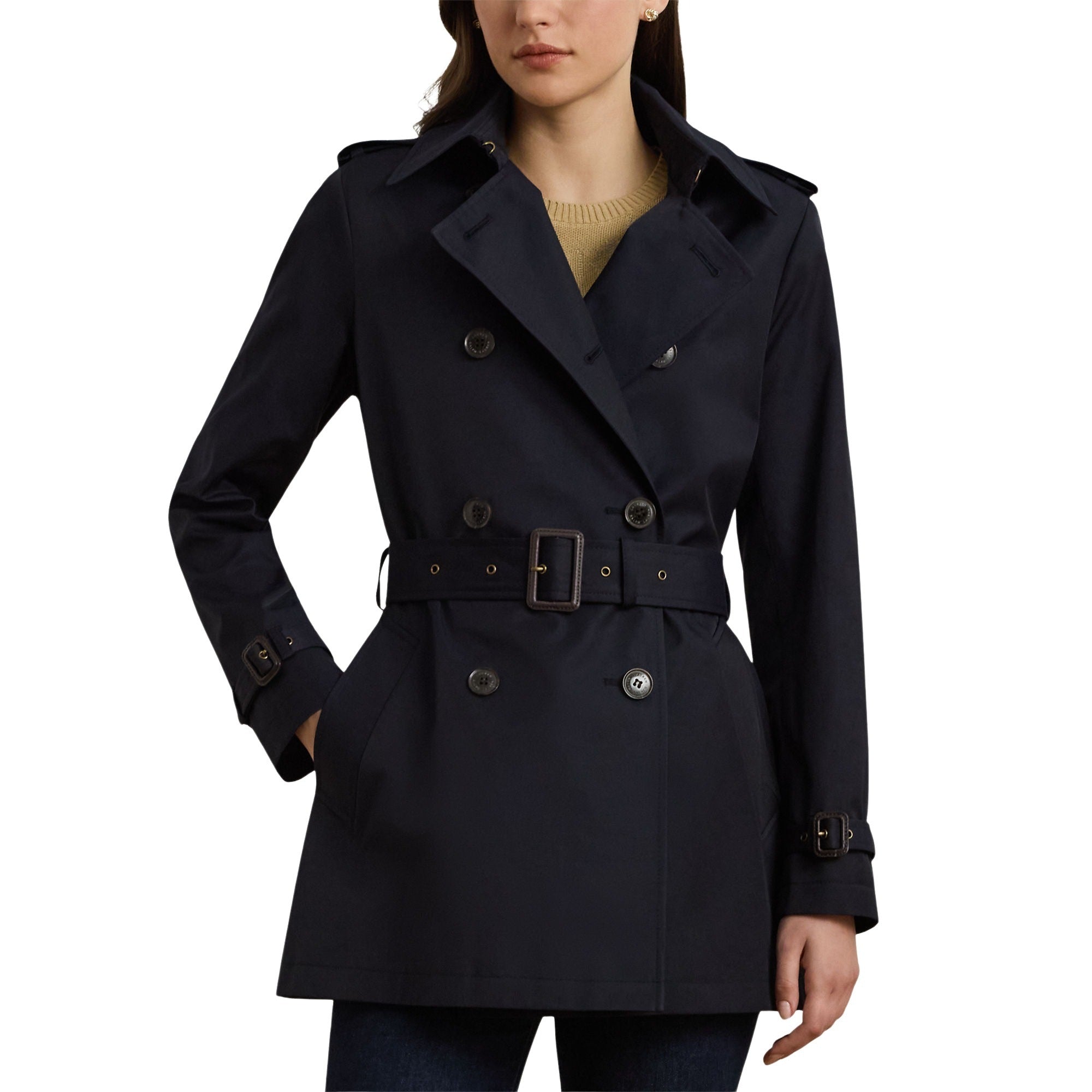 Lauren Double Breasted Belted Trench Coat