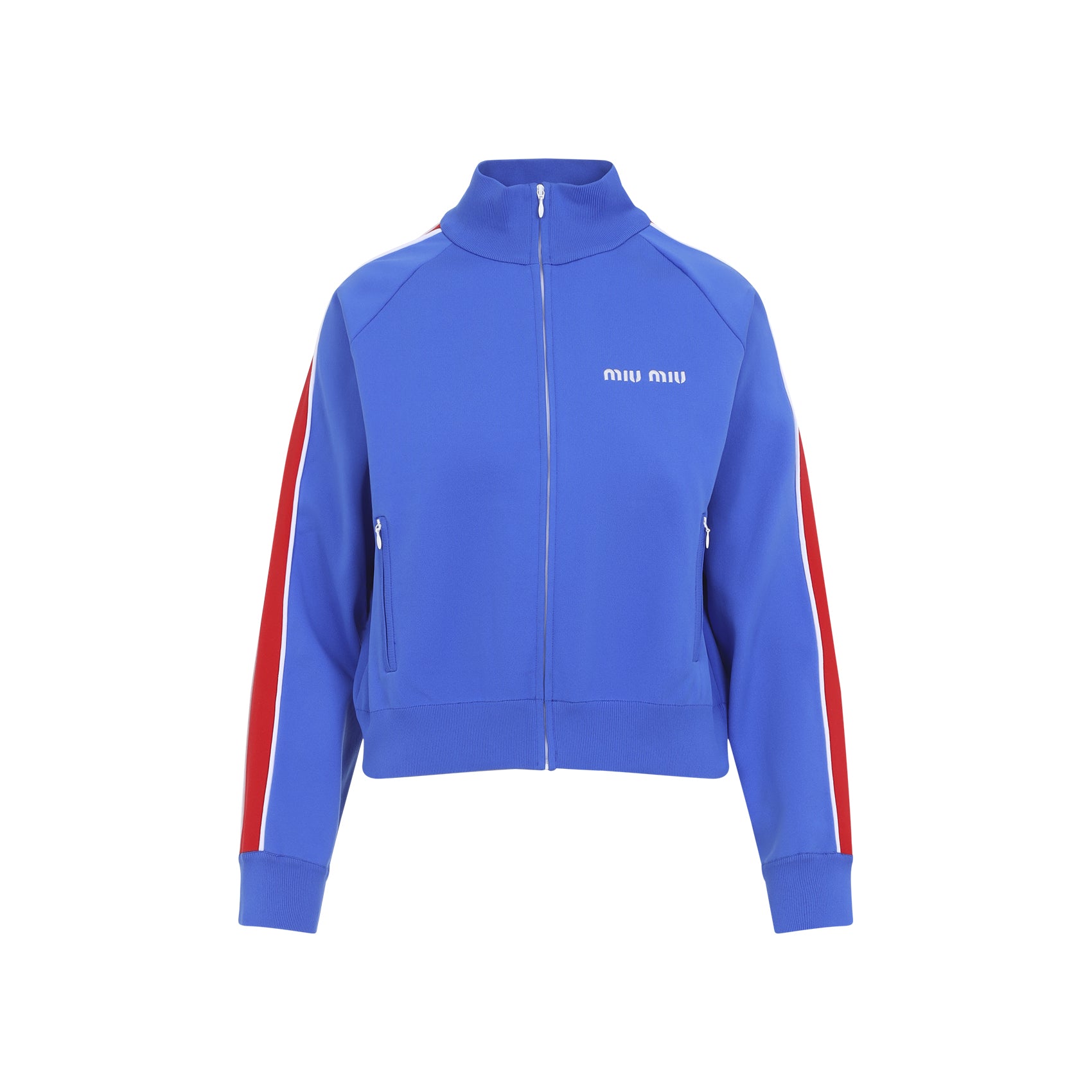 Sporty Zip-Up Jacket with Bold Stripes