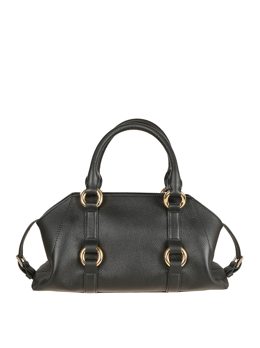 Elongated Black Full-Grain Calfskin Farringdon Bag