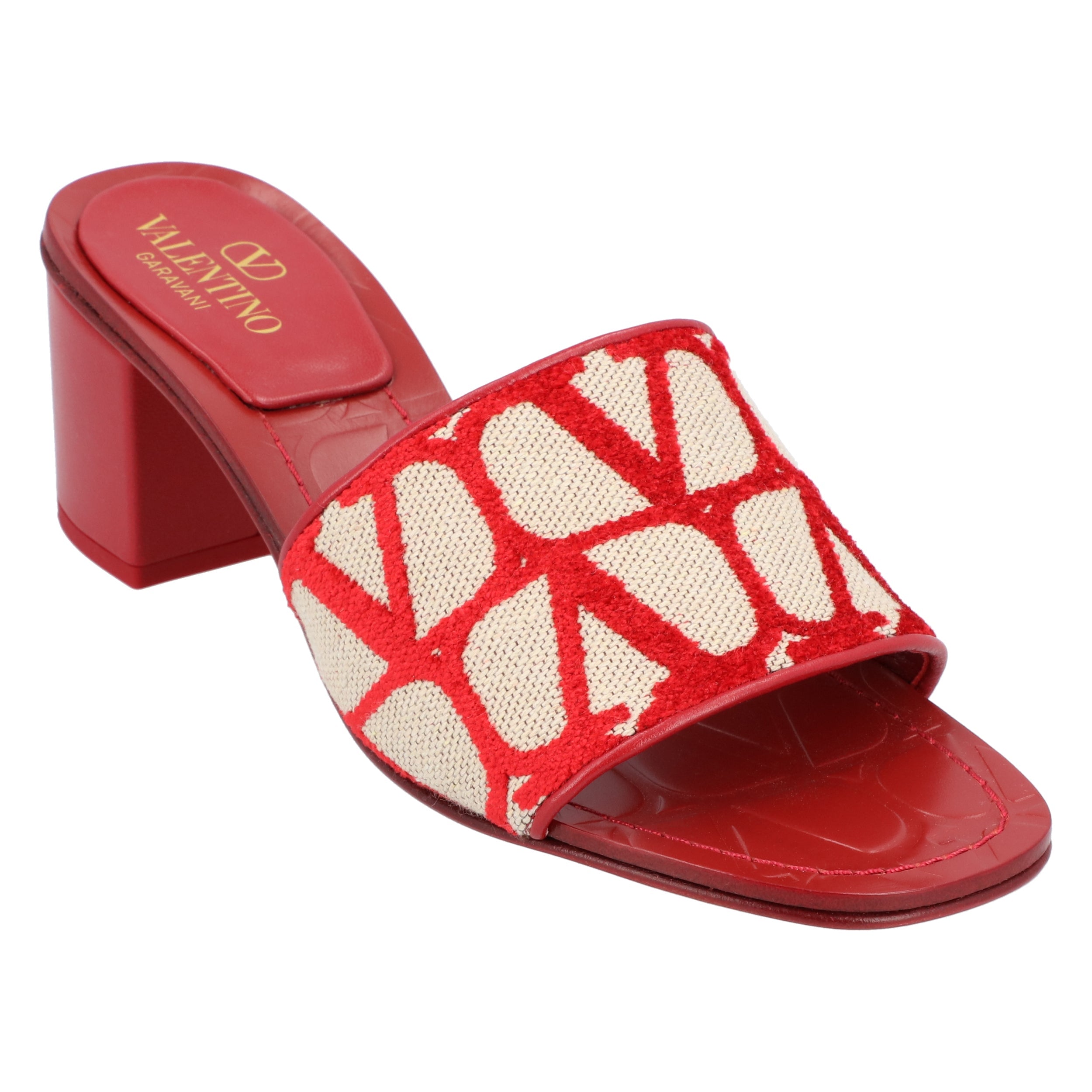 Vlogo Heel Slides Red