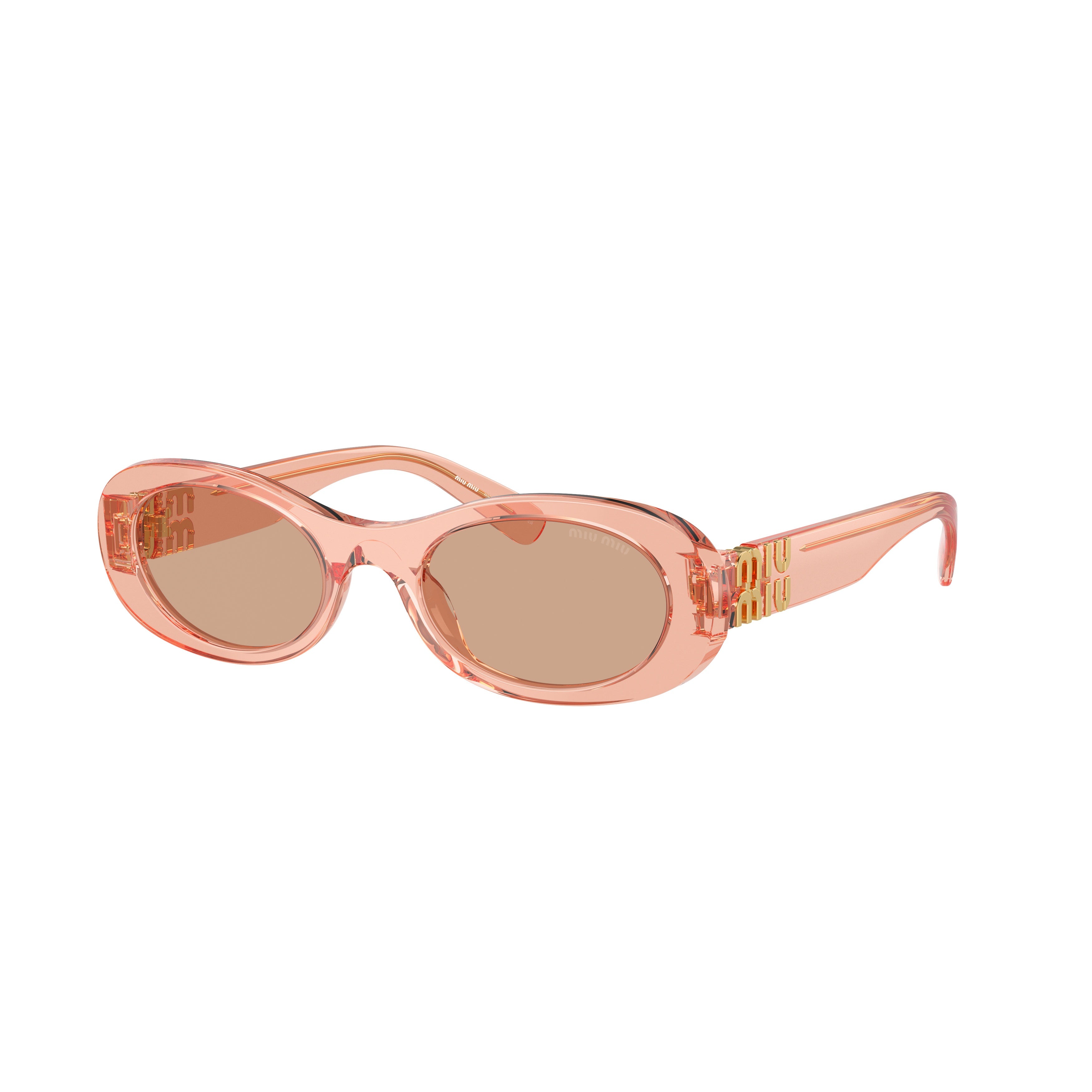0mu 06zs Translucent Acetate Oval Sunglasses