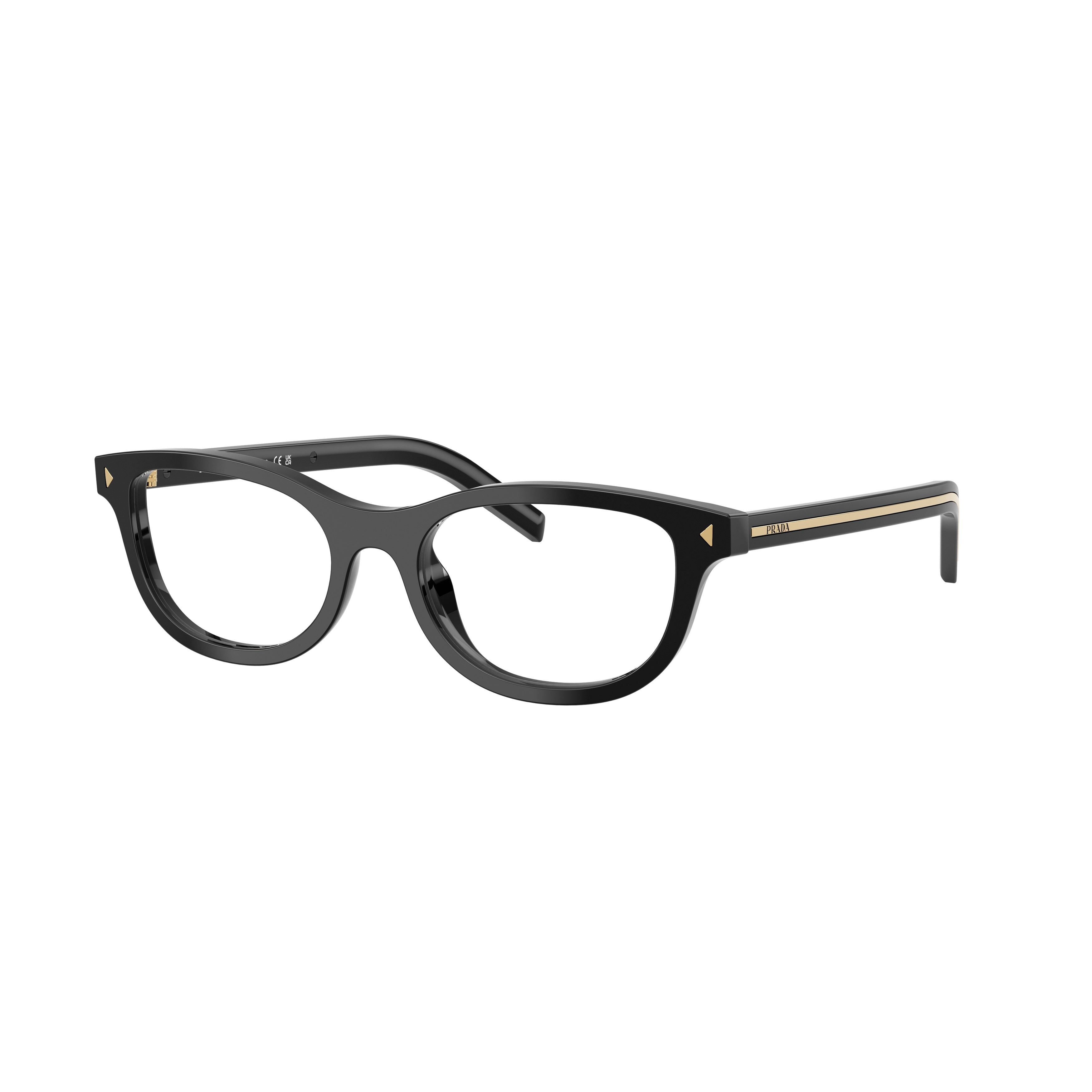 0pr D01vu Rectangular Black Acetate Eyeglasses