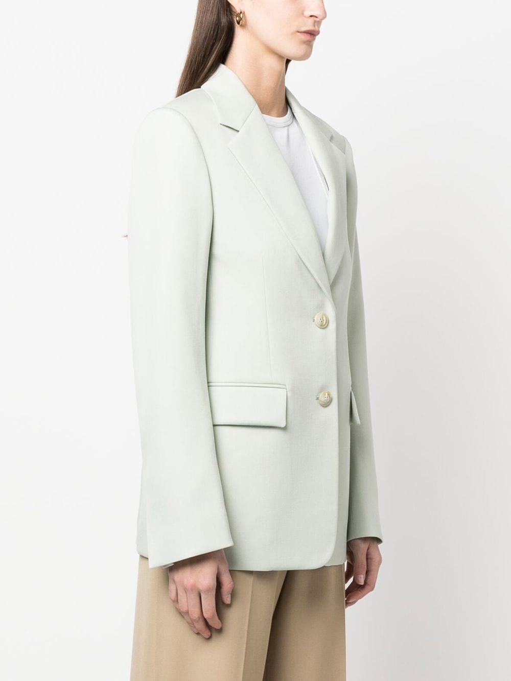 Light Green Virgin Wool Blazer