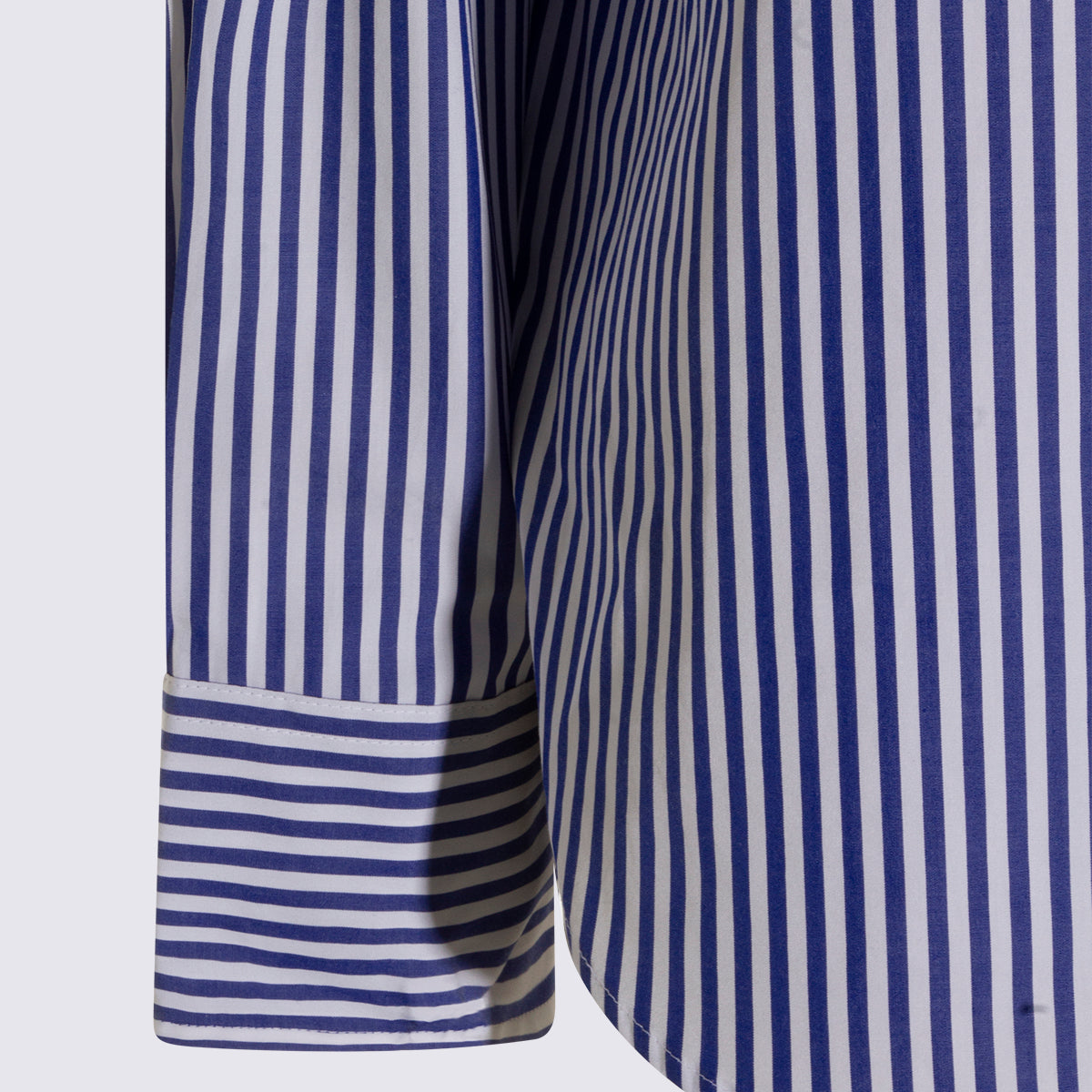 Classic Blue And White Striped Button-Down Shirt