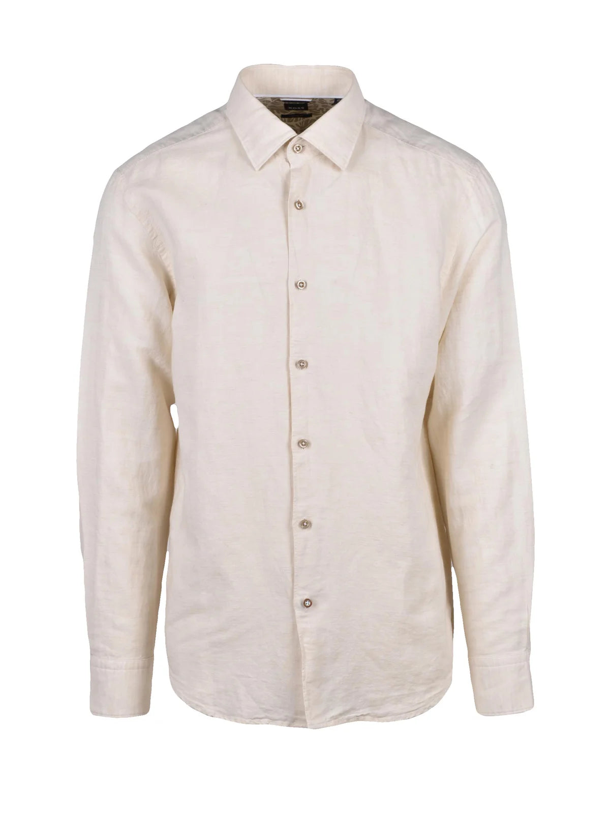 Cotton Linen Shirt Casual Fit - White