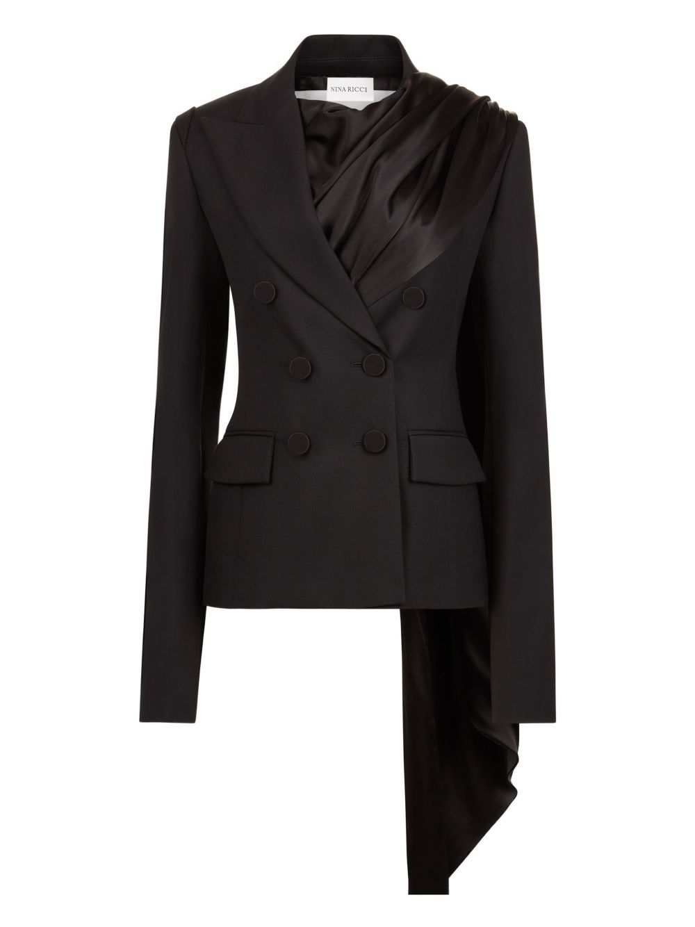 Double-Breasted Black Jacket