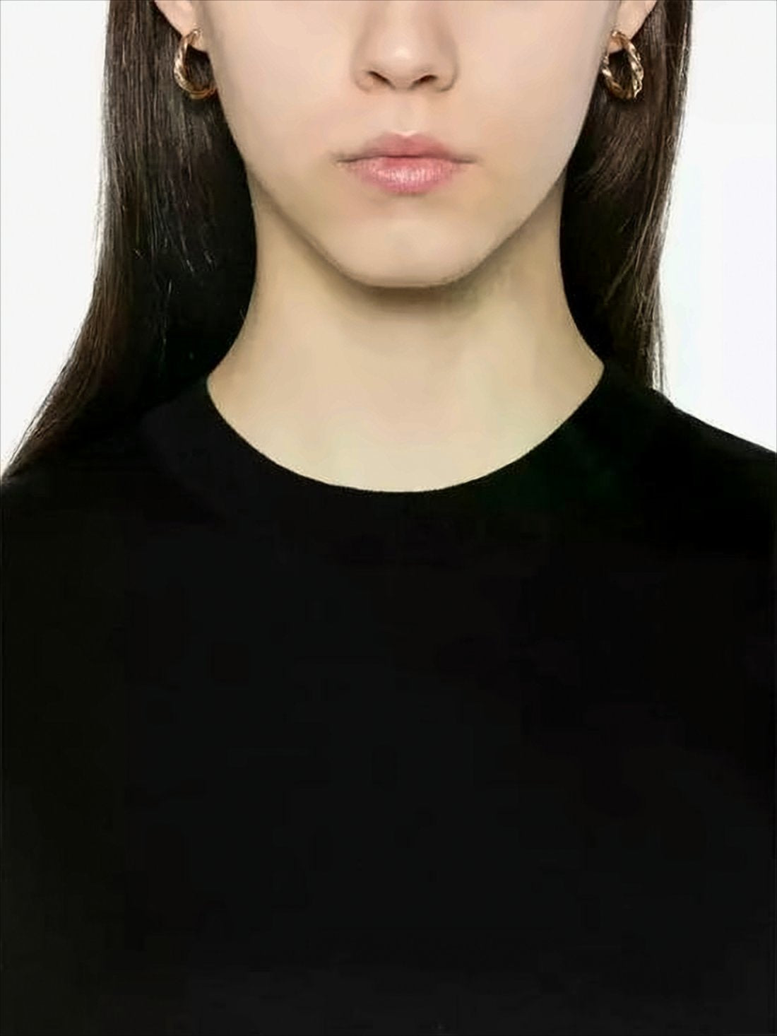 Boxy Cropped T-Shirt with Crew Neckline