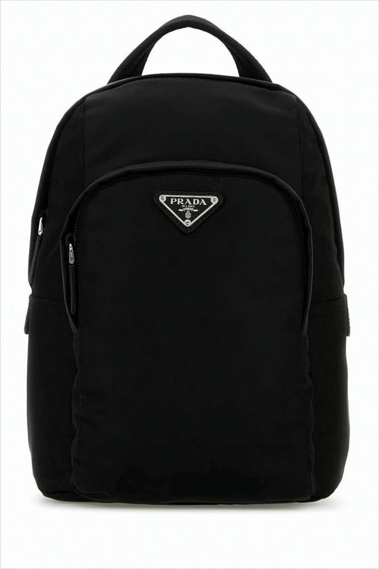 Compact Black Backpack with Minimalist Design