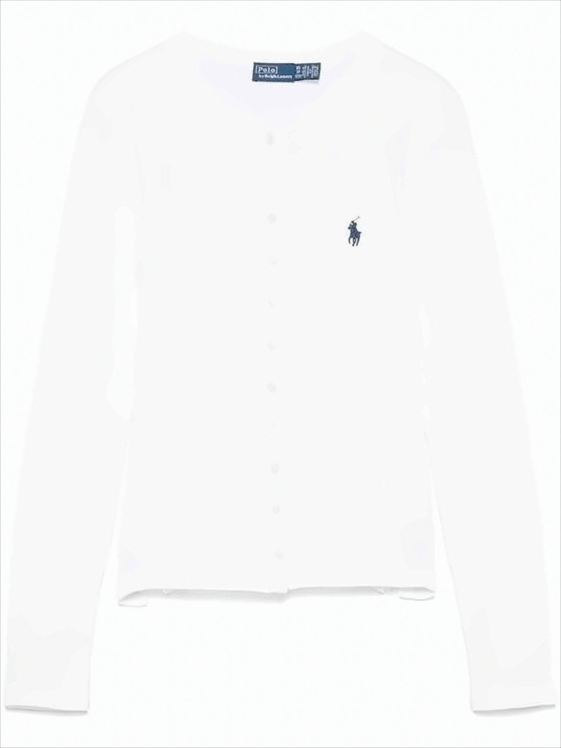 Fitted Long-Sleeved Cardigan with Round Neckline