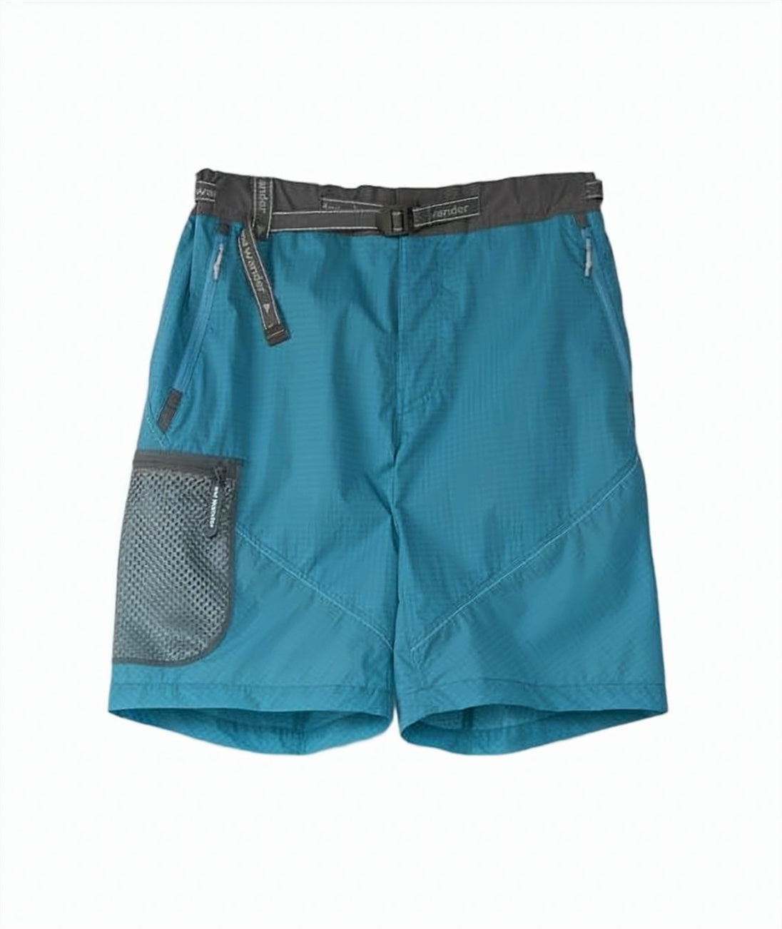 Teal Blue Nylon Shorts