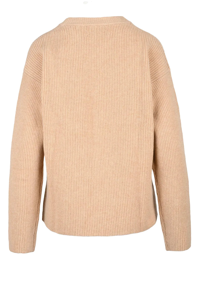 Ribbed Sweater - Beige