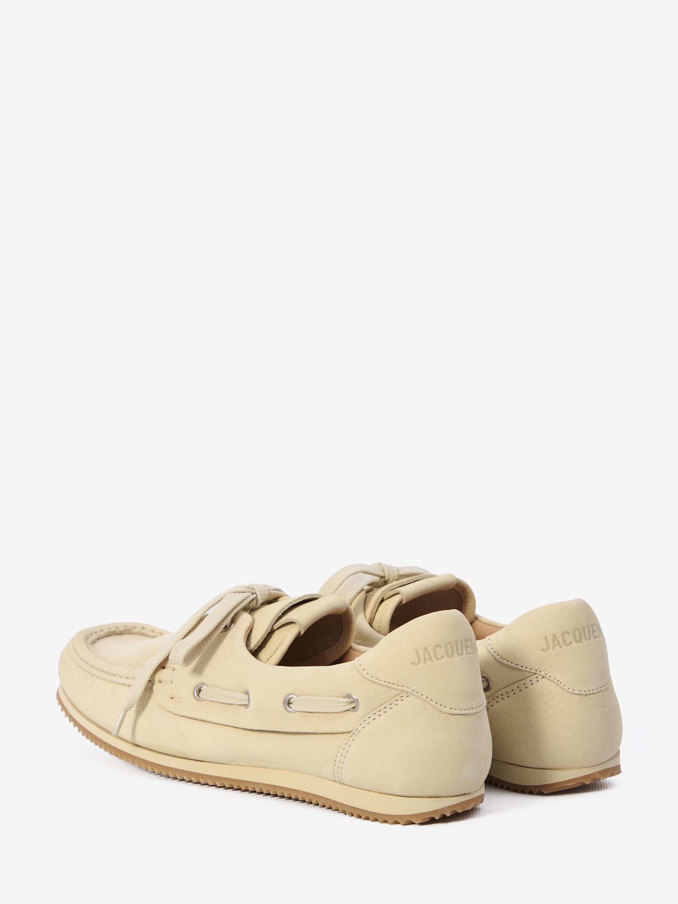 Moccasin-Toe Leather Loafers With Lace-Up Detail