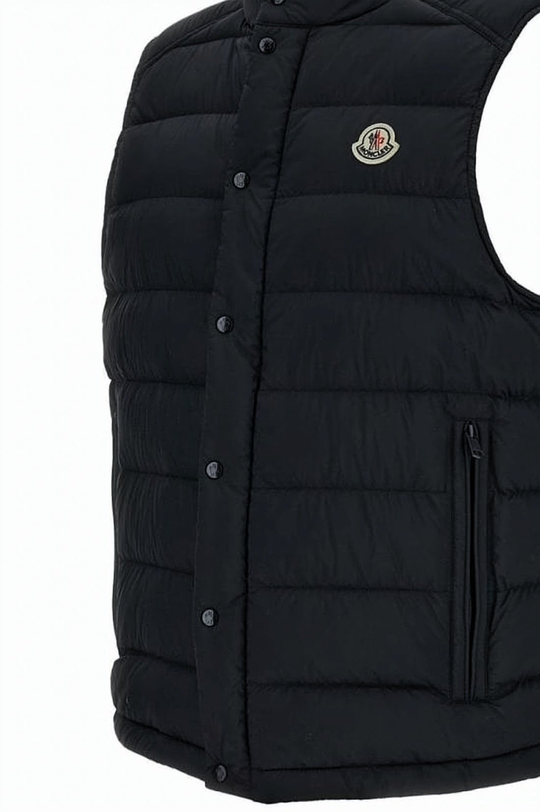Sleeveless Padded Vest With Horizontal Quilting