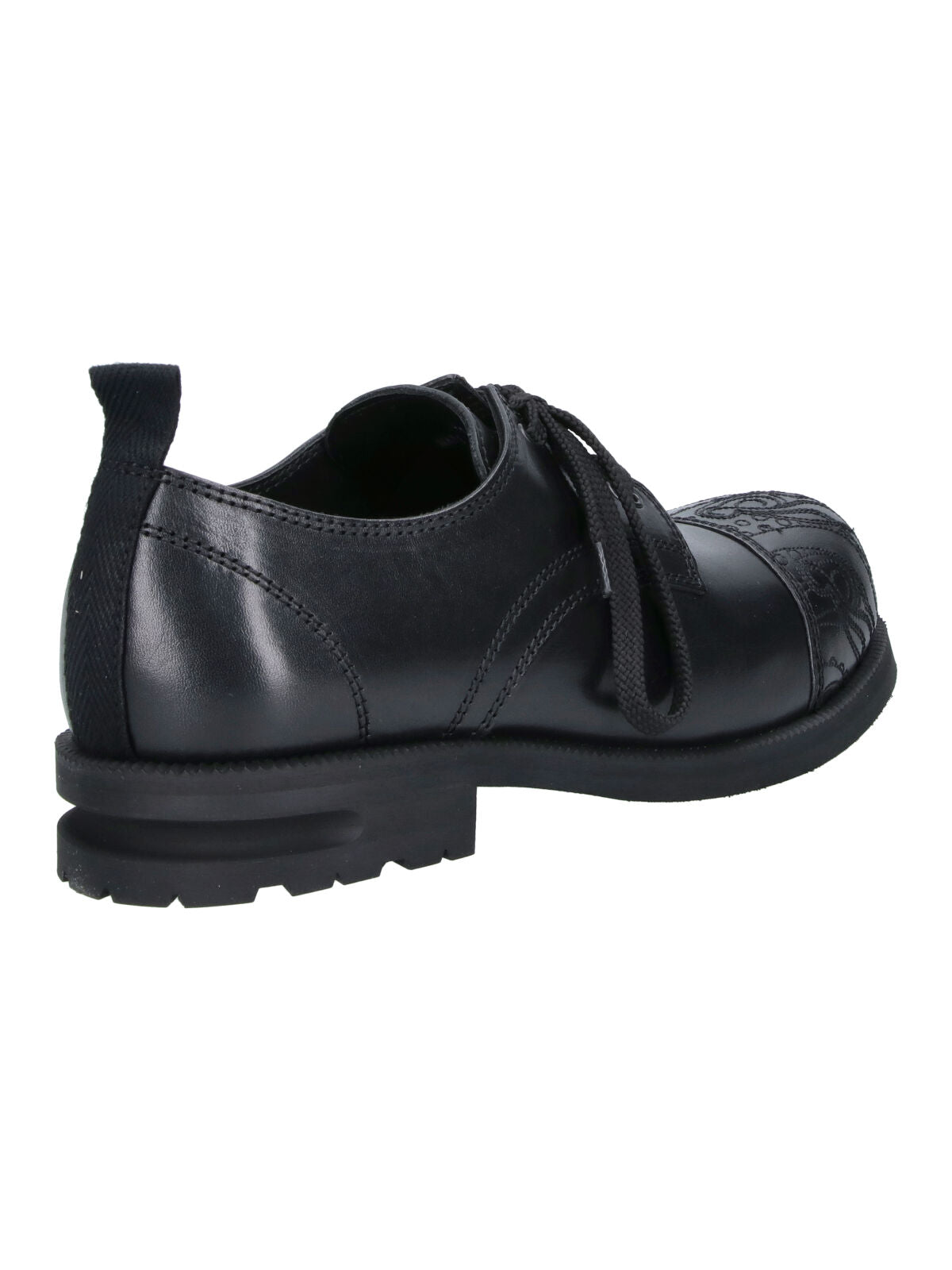 Black Black Atro Leather Derby Shoes