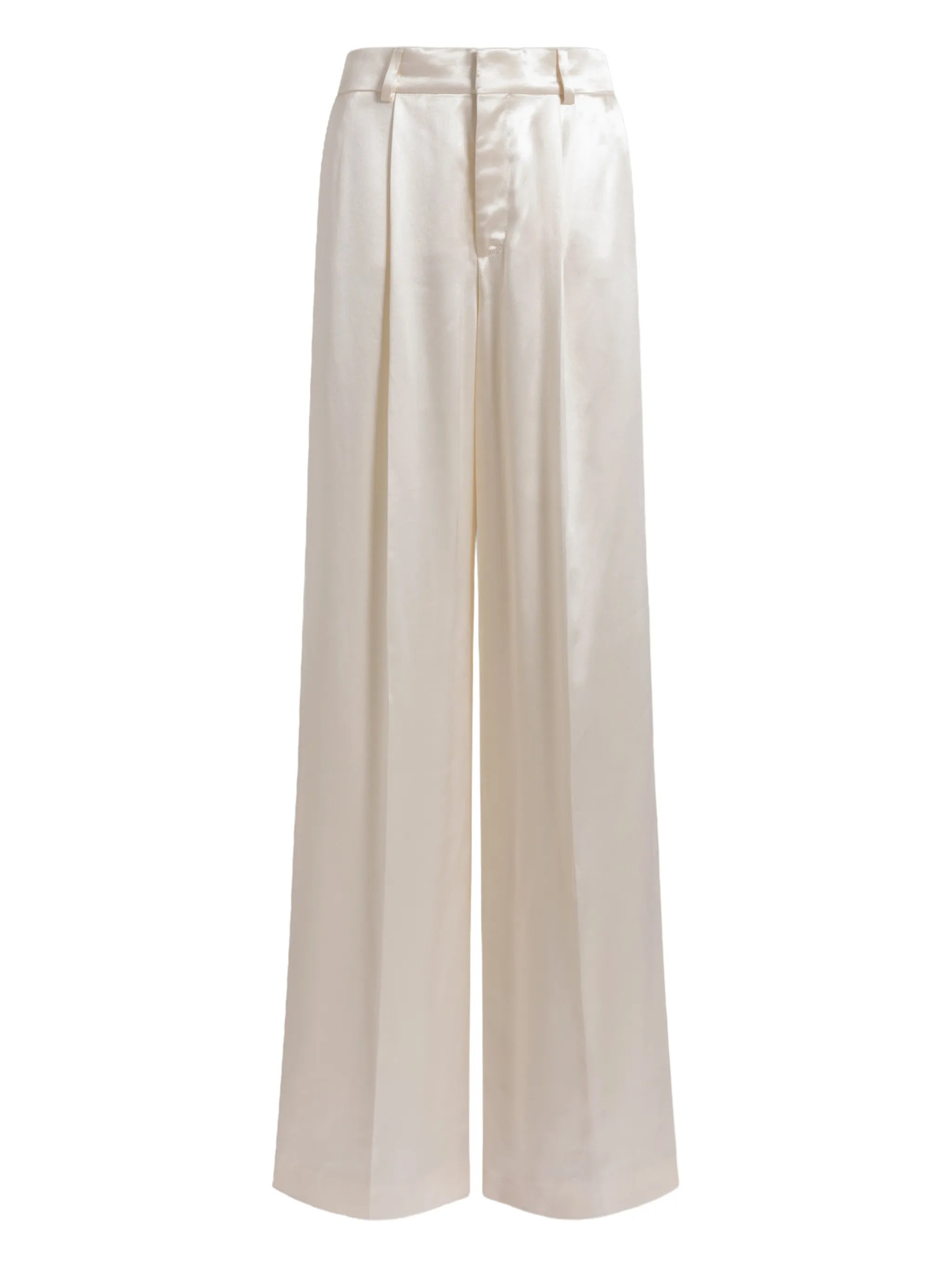 Neutral Pantalone High-Waisted Wide-Leg Viscose Pants