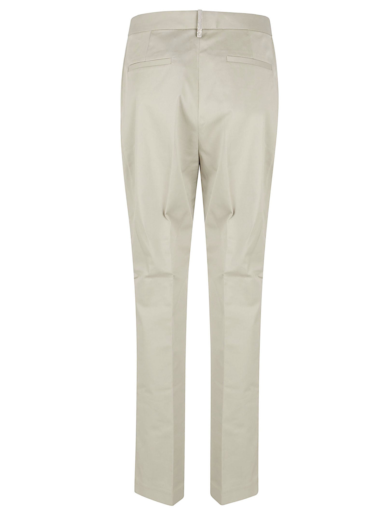 Tailored Slim-Fit Trousers with Pressed Creases