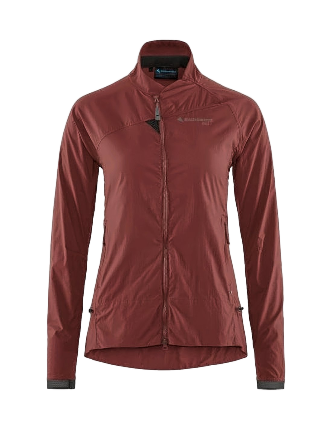 Sleek Fitted Brown Jacket with High Collar