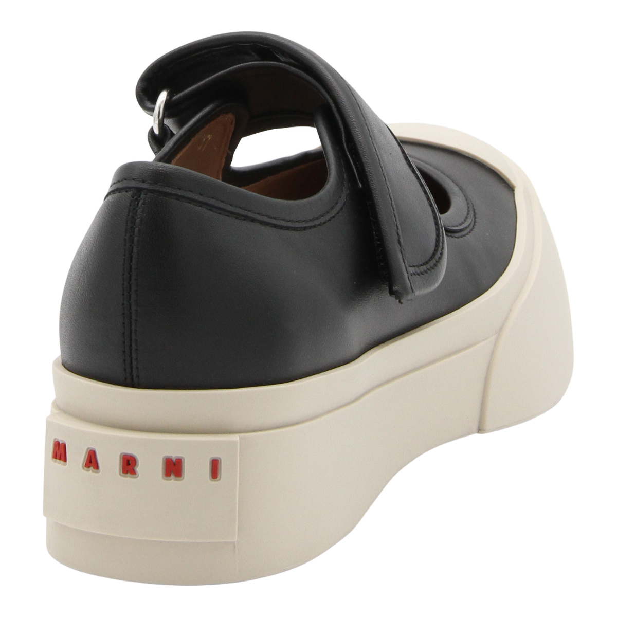 Platform Mary Jane Sneakers with Red Details