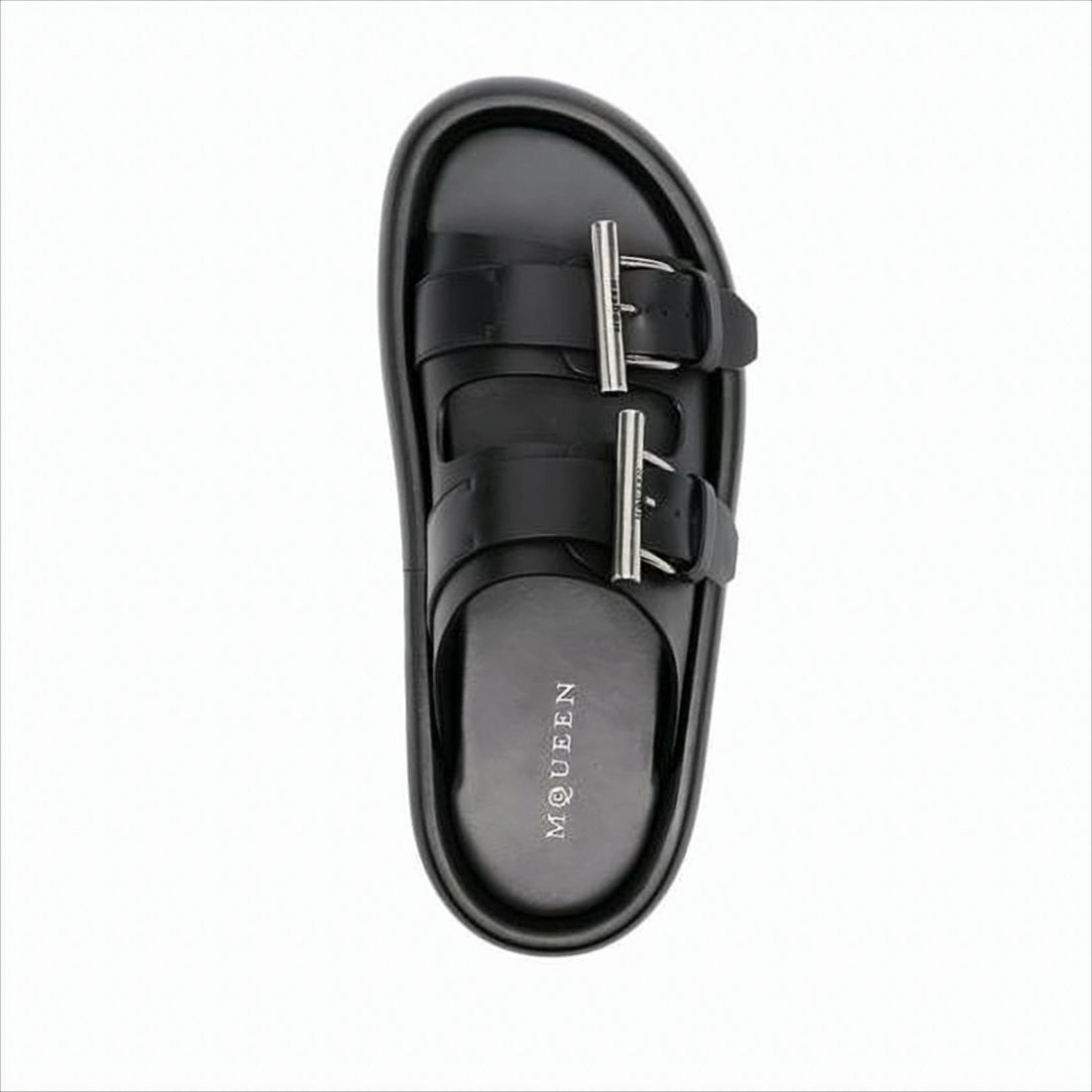 Padded Sole Sandals with Statement Buckles