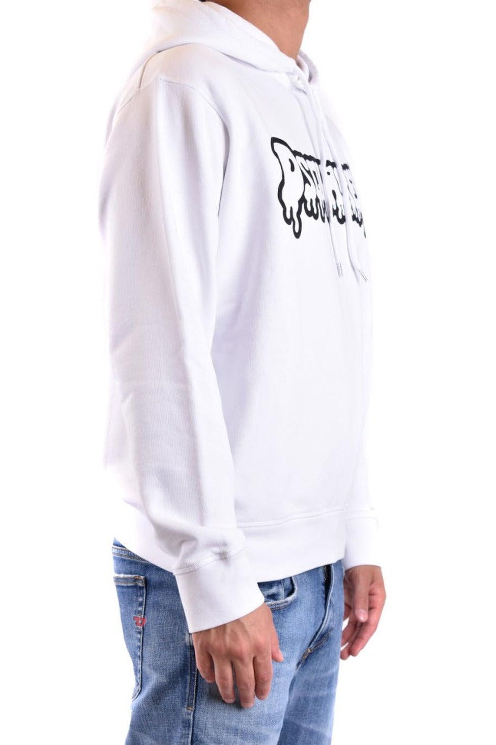 Bluza z kapturem z białym logo Drippy