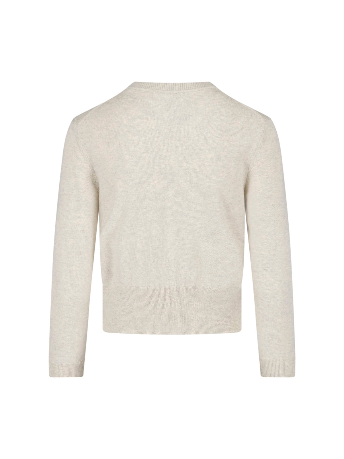 Cropped Sweater with Button-Down Front