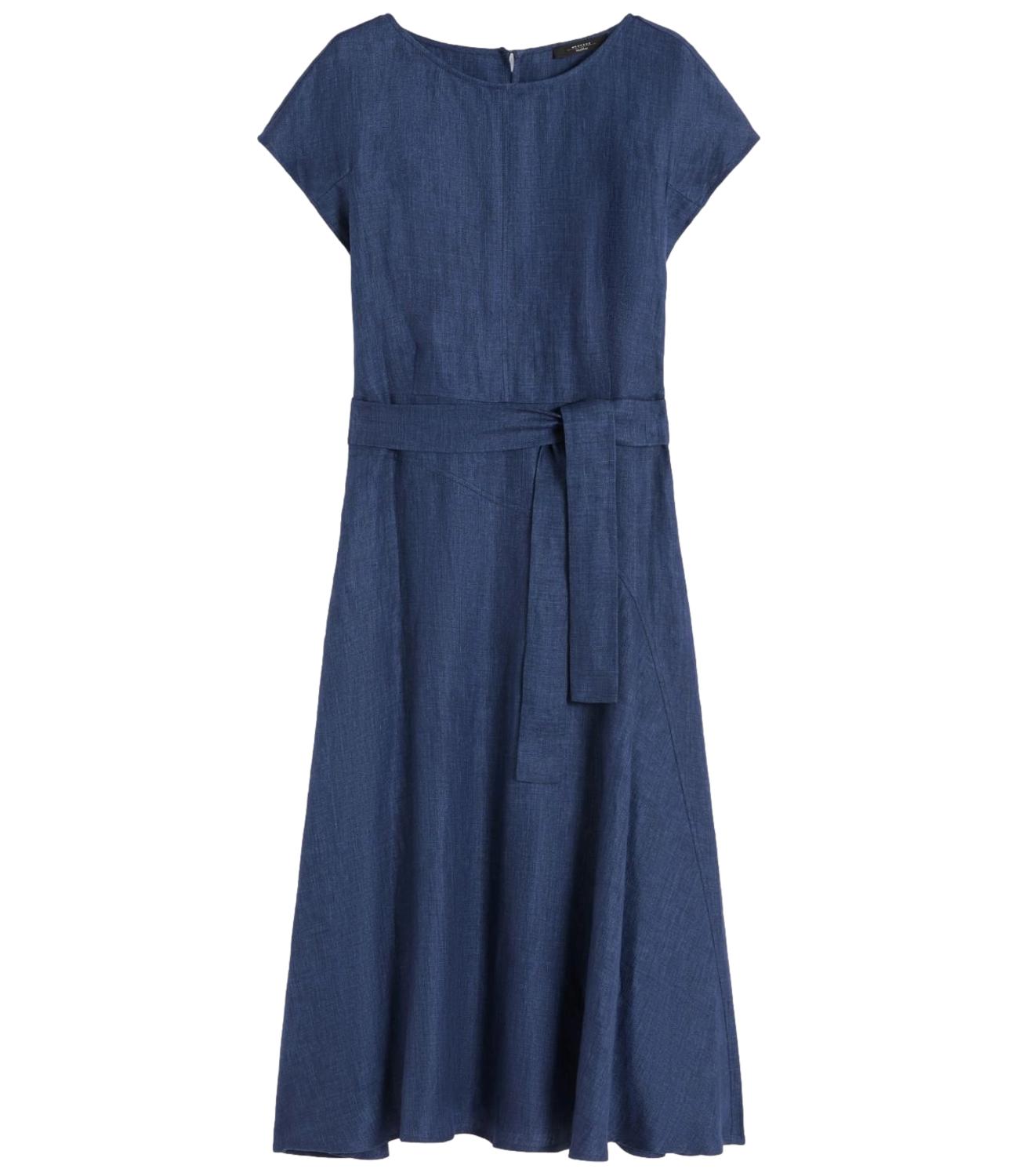 Blue Wkdesordio Virgin Wool Dress