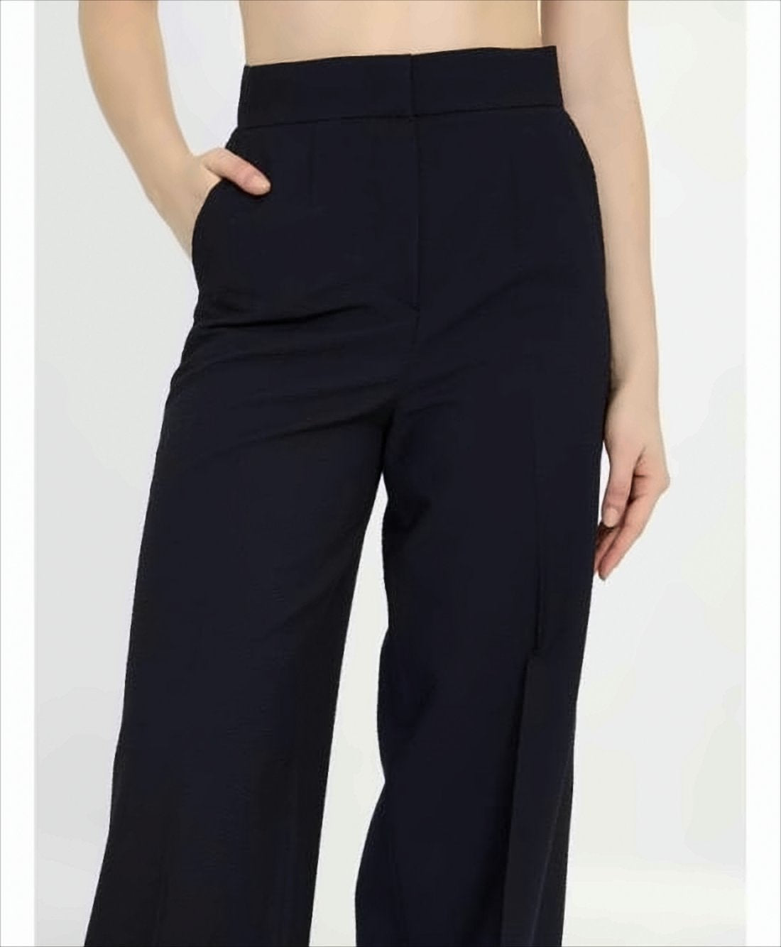 Wide-Leg Suit Pants with Tailored Fit