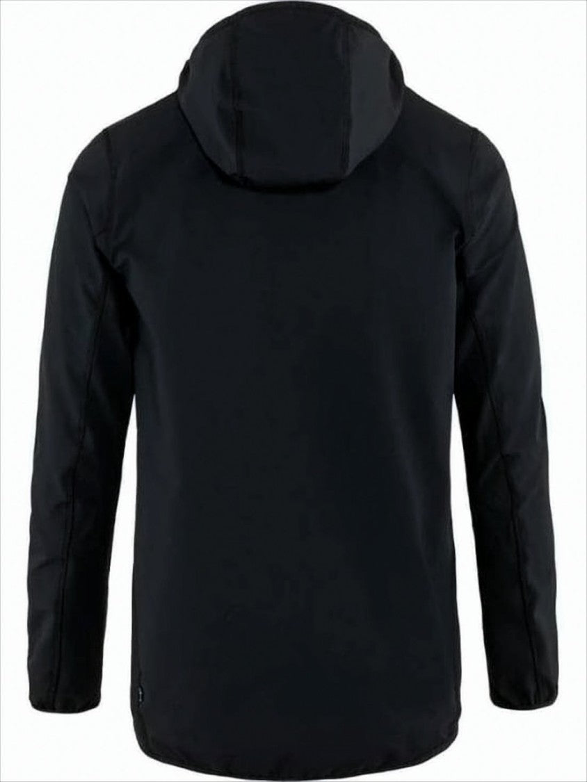 Minimalist Half-Zip Jacket With Hood And Chest Pocket