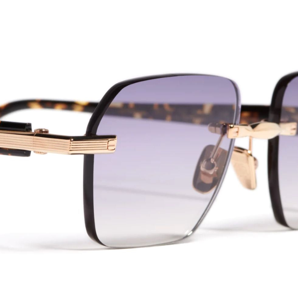 Dwayne Rimless Sunglasses with Rectangular Gradient Lenses