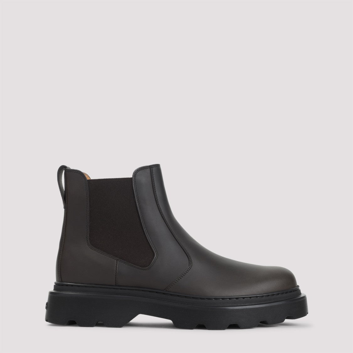 Black Leather Ankle Boots