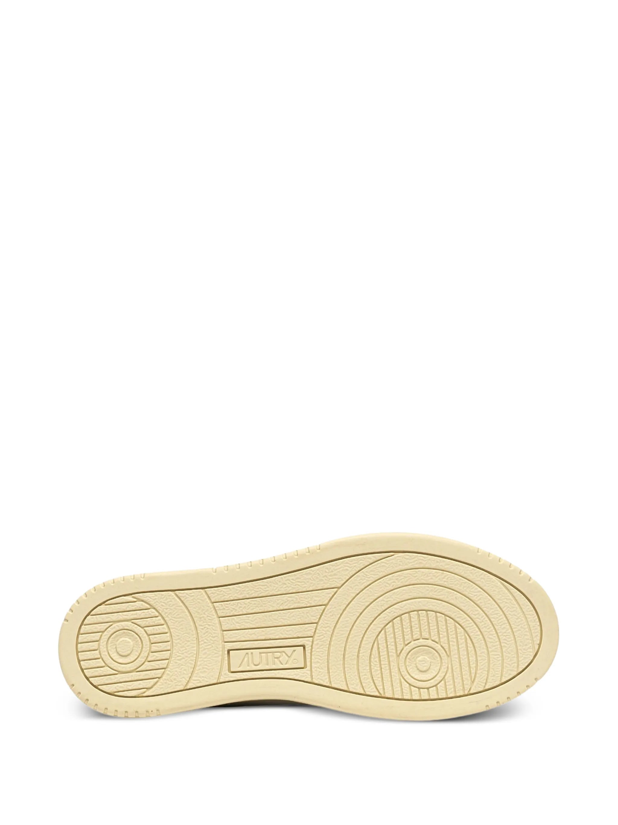 White Medalist Low Perforated Leather Sneakers