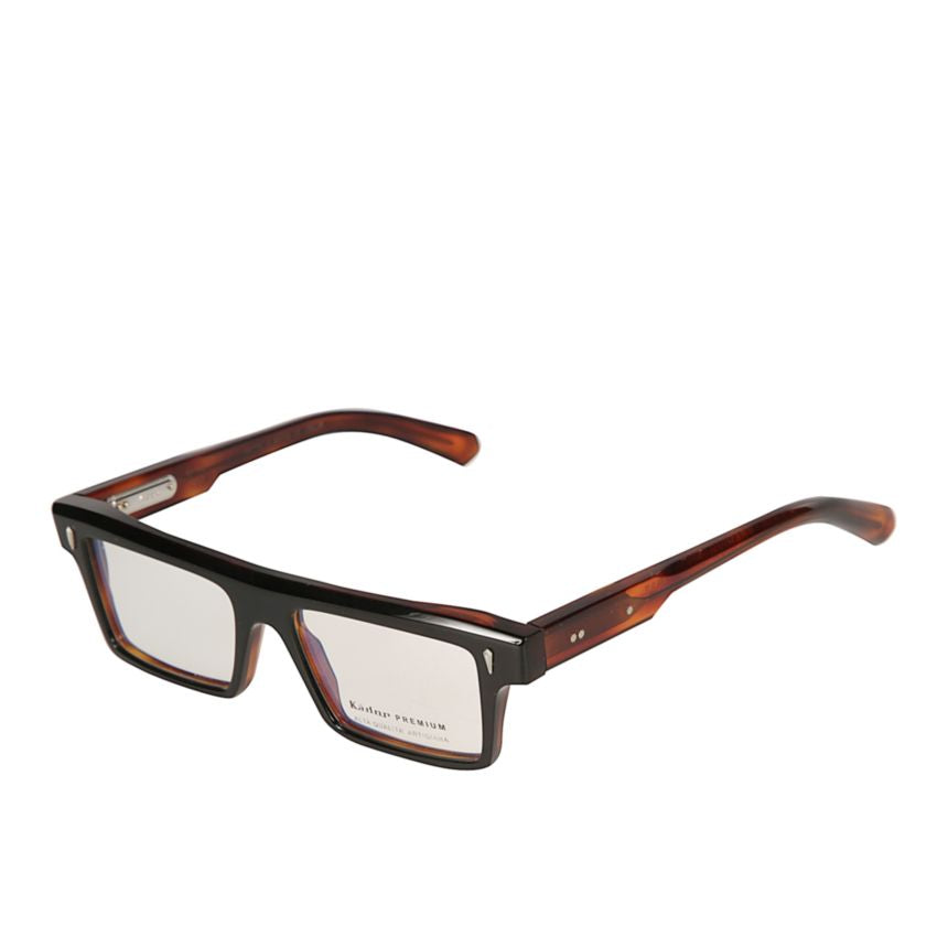 Premium 3 Rectangular Tortoiseshell Frame Sunglasses with Metallic Accents
