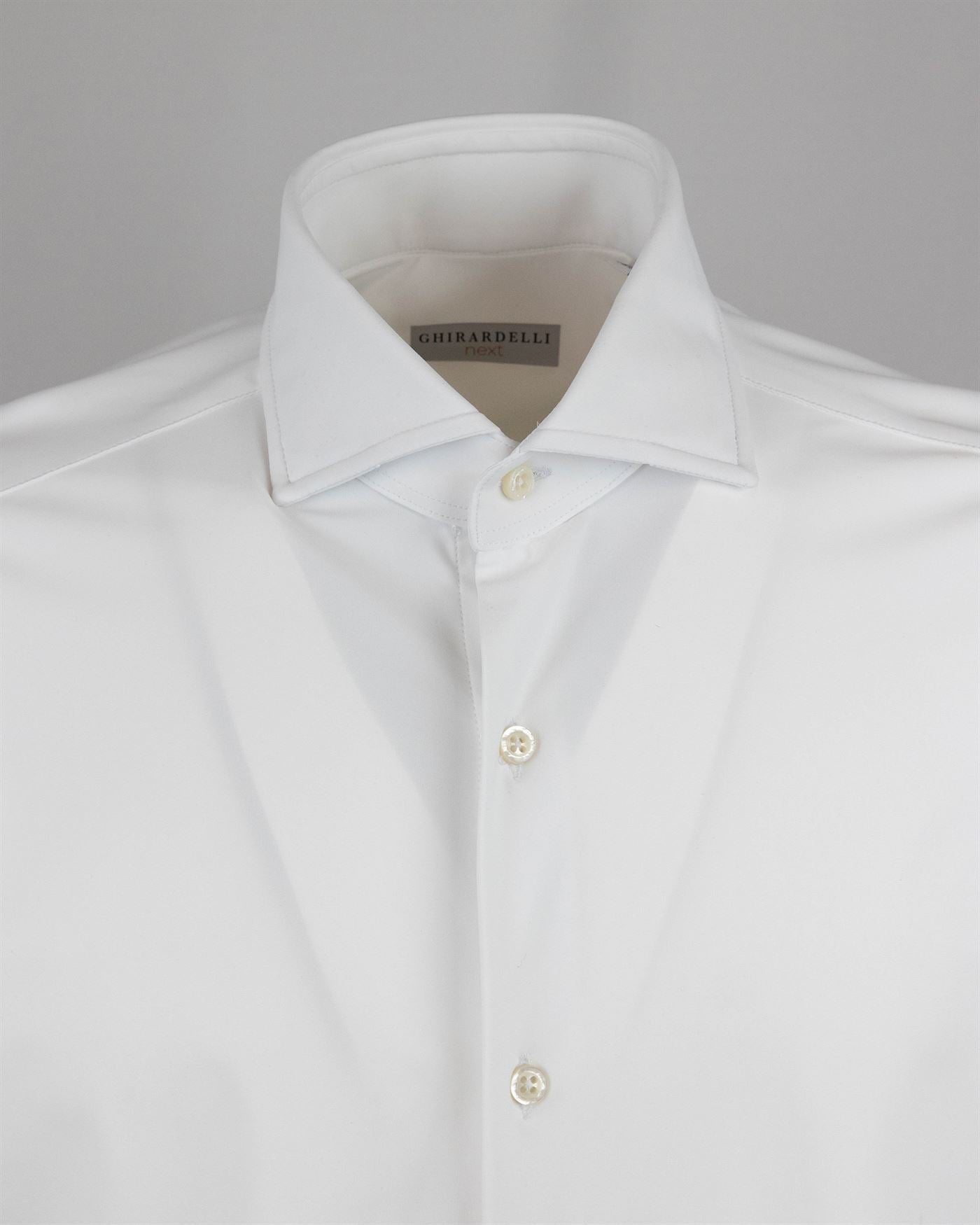 White Stretch Classic Shirt