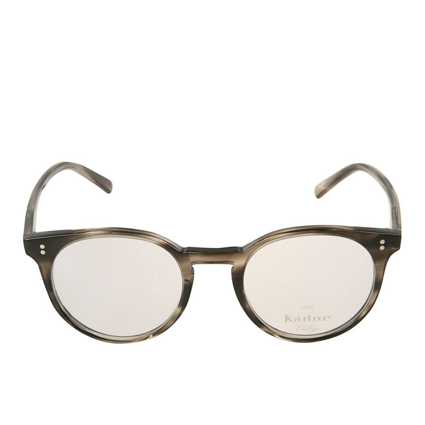 Chyli/N Translucent Smoky Grey Rounded Eyeglasses